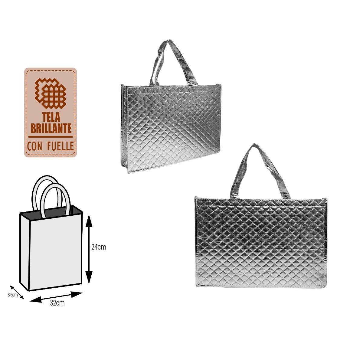 Bolso brillante pequeño